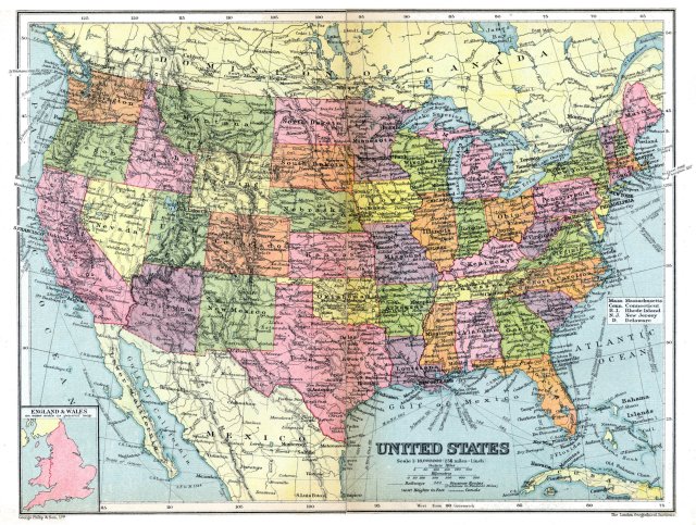 Map of United States 1936