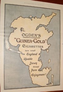   Ogden’s “Guinea - Gold” Cigarettes, Have Turned England Upside Down Through Pure Enjoyment, The Illustrated London News, 1899